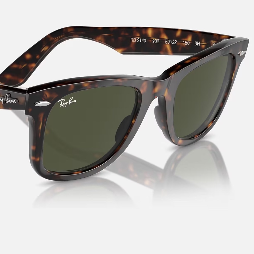 Ray-Ban Original Wayfarer Classic Polished Tortoise Green Lens